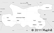 Silver Style Simple Map of Chillan