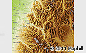 Physical Map of San Fabian