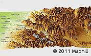 Physical Panoramic Map of San Fabian