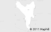 Silver Style Simple Map of San Fabian