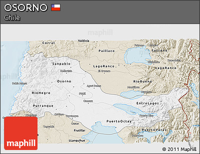 Classic Style 3D Map of OSORNO