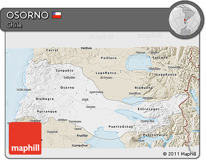 Classic Style 3D Map of OSORNO