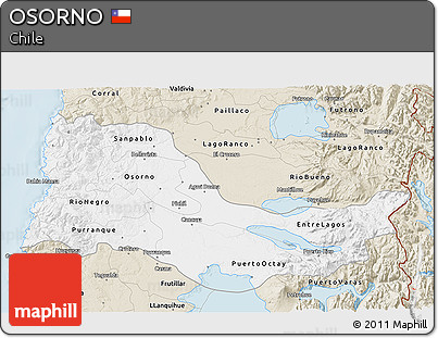 Classic Style 3D Map of OSORNO