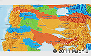 Political 3D Map of OSORNO