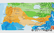 Political Shades 3D Map of OSORNO