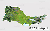 Satellite 3D Map of OSORNO, cropped outside