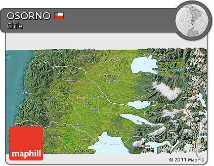 Satellite 3D Map of OSORNO