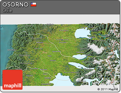 Satellite 3D Map of OSORNO