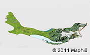Satellite 3D Map of Entre Lagos, cropped outside