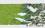 Satellite 3D Map of Entre Lagos