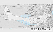 Silver Style 3D Map of Entre Lagos