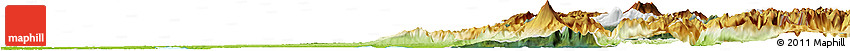 Satellite Horizon Map of Entre Lagos, physical outside