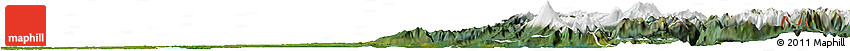 Satellite Horizon Map of Entre Lagos