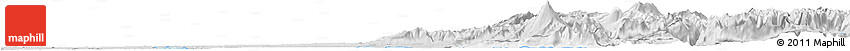 Silver Style Horizon Map of Entre Lagos