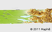 Physical Panoramic Map of Entre Lagos