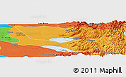 Political Panoramic Map of Entre Lagos