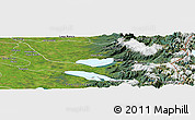 Satellite Panoramic Map of Entre Lagos