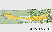 Savanna Style Panoramic Map of Entre Lagos