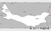 Gray Simple Map of Entre Lagos
