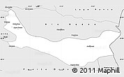 Silver Style Simple Map of Entre Lagos