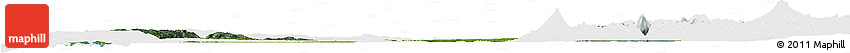 Satellite Horizon Map of OSORNO, cropped outside