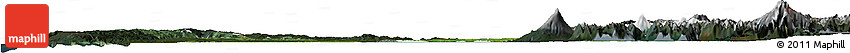 Satellite Horizon Map of OSORNO, darken