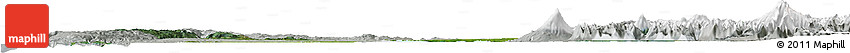 Satellite Horizon Map of OSORNO, lighten, semi-desaturated