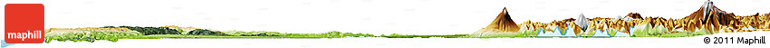 Satellite Horizon Map of OSORNO, physical outside