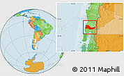 Political Location Map of OSORNO