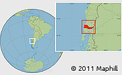 Savanna Style Location Map of OSORNO