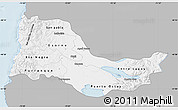 Gray Map of OSORNO, single color outside