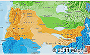 Political Shades Map of OSORNO