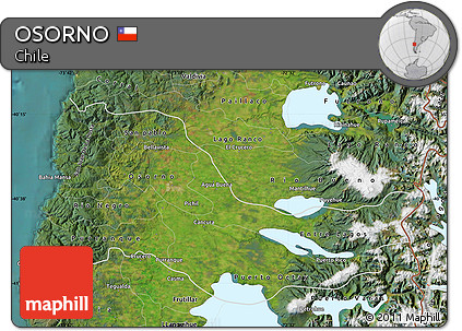 Satellite Map of OSORNO