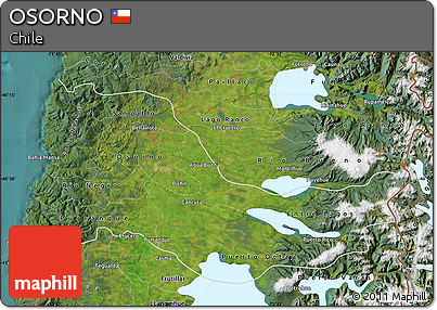 Satellite Map of OSORNO