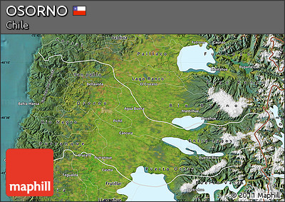 Satellite Map of OSORNO