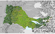 Satellite Map of OSORNO, lighten, desaturated