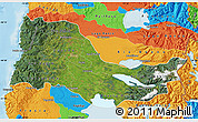 Satellite Map of OSORNO, political outside