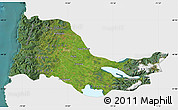 Satellite Map of OSORNO, single color outside