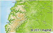 Physical 3D Map of Purranque