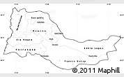 Blank Simple Map of OSORNO, cropped outside