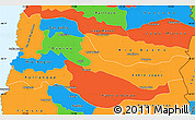 Political Simple Map of OSORNO