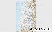 Classic Style 3D Map of Chaiten