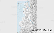 Silver Style 3D Map of Chaiten