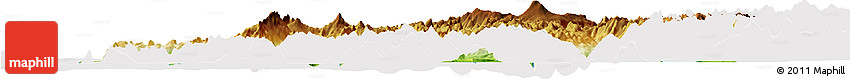 Physical Horizon Map of Chaiten, cropped outside
