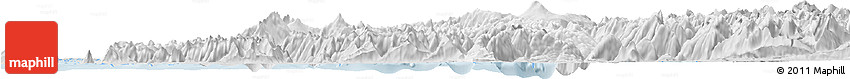 Silver Style Horizon Map of Chaiten