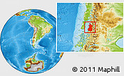 Physical Location Map of Chaiten