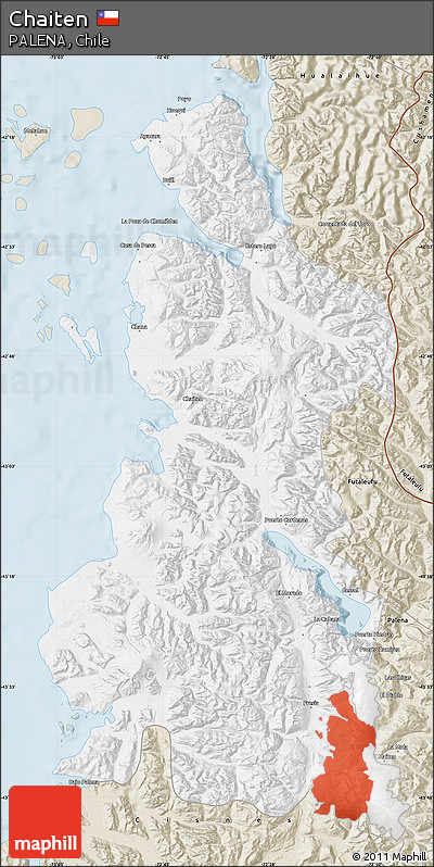 Classic Style Map of Chaiten