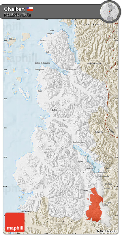 Classic Style Map of Chaiten