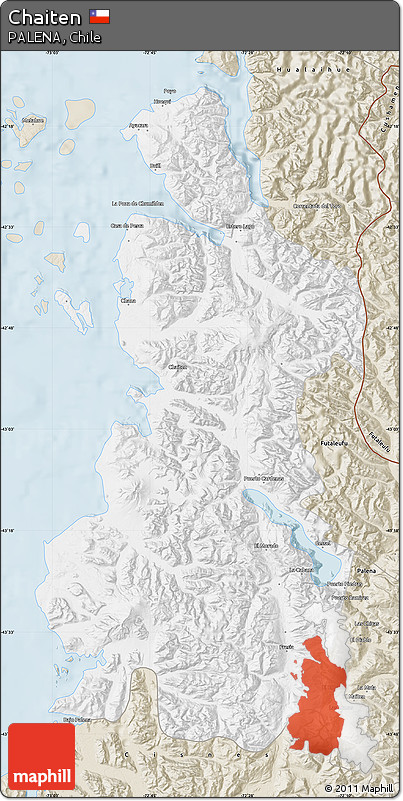 Classic Style Map of Chaiten