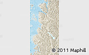 Shaded Relief Map of Chaiten